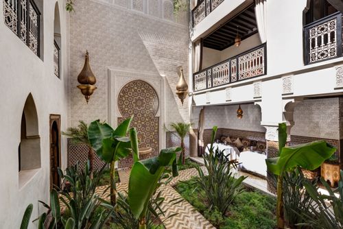Courtyard pool area